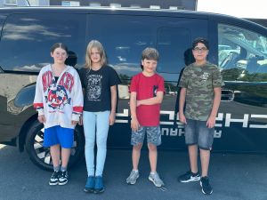 v.l.: Angelina, Lydia, Alex, Adeel